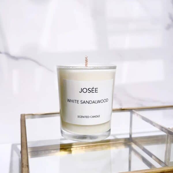 JOSEE White Sandalwood Scented Candle 70g / JOSEE White Sandalwood Scented Candle 70g