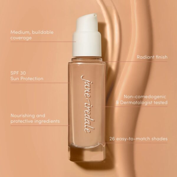 Jane Iredale skintuition foundation SPF30 蘋果多醣水光養膚粉底液