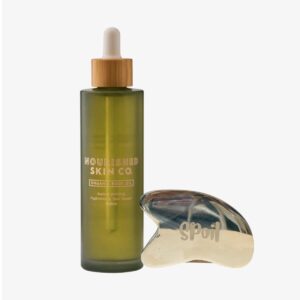 Nourished 有機金盞花舒緩護膚油 100ml X Spoil 黃銅刮痧板套裝