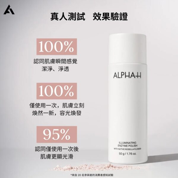 Alpha-H illuminating enzyme polish 洛神花酵素亮白磨砂粉 50g：圖片 2