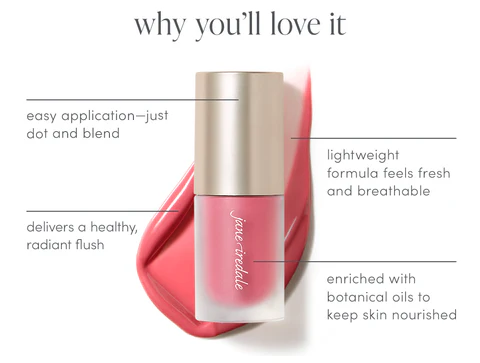 Jane Iredale ColorLuxe Liquid Blush 角鯊烷抗氧琉光胭脂液 - Image 11