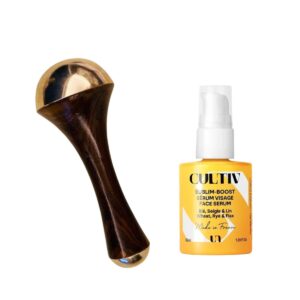 Cultiv 極致抗老修護精華 30ml x Spoil 印度Kansa排毒按摩棒