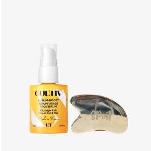 Cultiv 極致抗老修護精華油30ml x Spoil Gua Sa 黃銅刮痧板